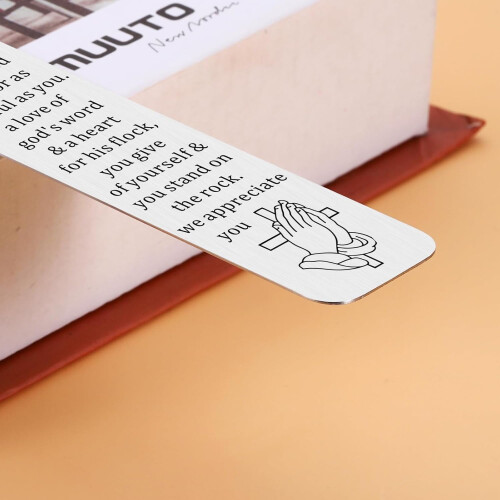 Pastor Appreciation Bookmarks Christian Gift for Men and 2