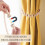 Magnetic Curtain Tiebacks Wooden Beads 2 Pack 2