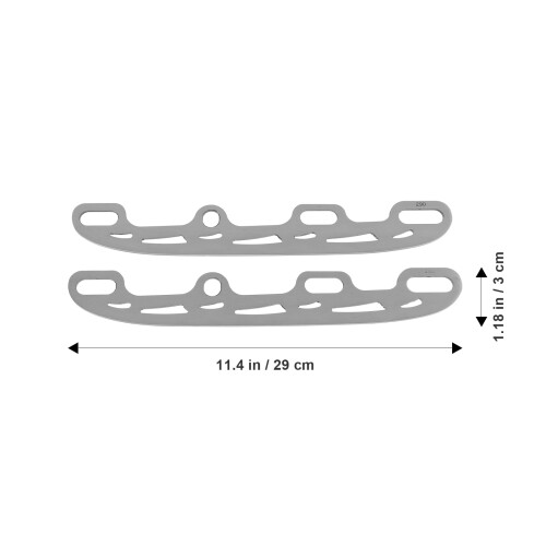 POPETPOP Skating Supply Ice Skating Guards Silver 1 Pair 1