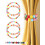 Magnetic Curtain Tiebacks Wooden Bead Design 4 Pack 7