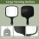 Hand Mirror with Bamboo Handle for Men Shaving 8.7 x 12.8 3