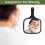 Hand Mirror with Bamboo Handle for Men Shaving 8.7 x 12.8 5