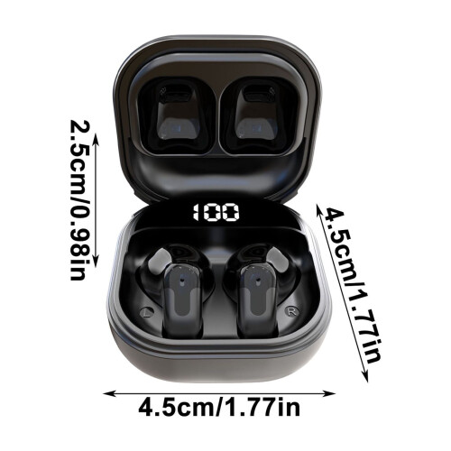 True Wireless Bluetooth 5.4 Earbuds Short Stem Semi-In-Ear 2