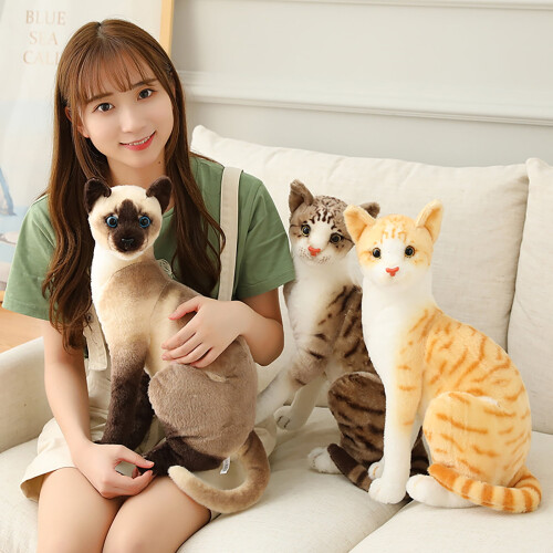 Siamese Cat Plush Toy Soft 25 cm 2