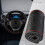 Hand-sewn leather steering wheel wrap with embossed pattern 2