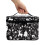 Cosmetic Bag Polyester Large Capacity Makeup Organizer with 3