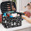 Cosmetic Bag Polyester Large Capacity Makeup Organizer with 5
