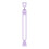 Silicone Cable Ties Purple Reusable 10 Pcs 2