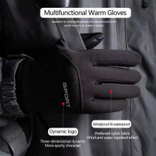 Men's Winter Cycling Gloves Touch Screen Windproof