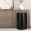 Step-on Trash Can with Lid, Matte Round Foot Pedal, 13 5