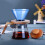 Glass Hand Brew Coffee Filter with Removable Wooden Base 5