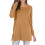 Women's long sleeve side split tunic top 2