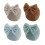 Baby turban hat solid color soft bonnet cap for infant 4