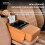 Car Armrest Organizer PU Leather 13.8"3.1"7.9" with 4