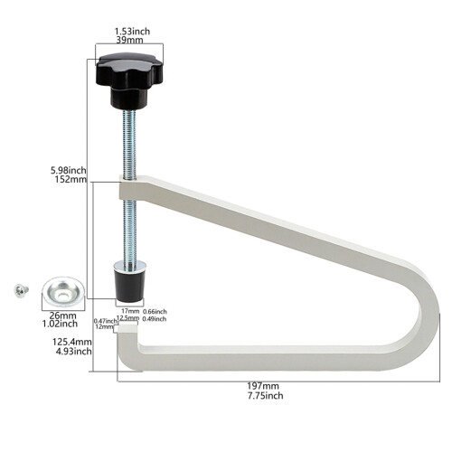 Guitar Bridge Clamp Luthier Repair Tool 1 Piece 2
