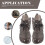 Black PVC Snap Straps Shoe Covers 1 Pair 8