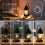 Electric Candle Warmer Lamp Black Dimmable with 2 Bulbs 3