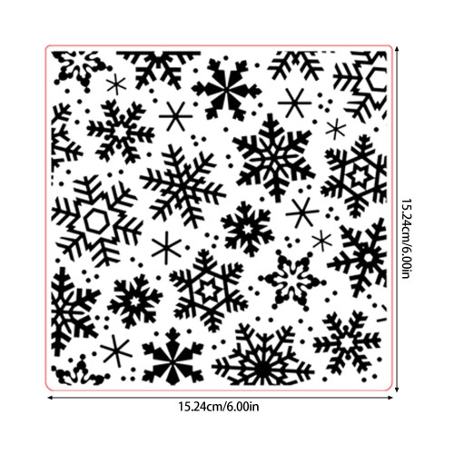 Snowflake embossing folder for card making, 1 piece 2