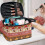 Pumpkin Large Capacity Makeup Bag Bridesmaid With Zipper & Handle Practical Large Capacity 5