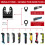 Oscillating Saw Blades Set Multipurpose Arc Edge 5-Pack 4