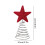 Metal Hollow Tree Topper Star Spring Base 1pc 3