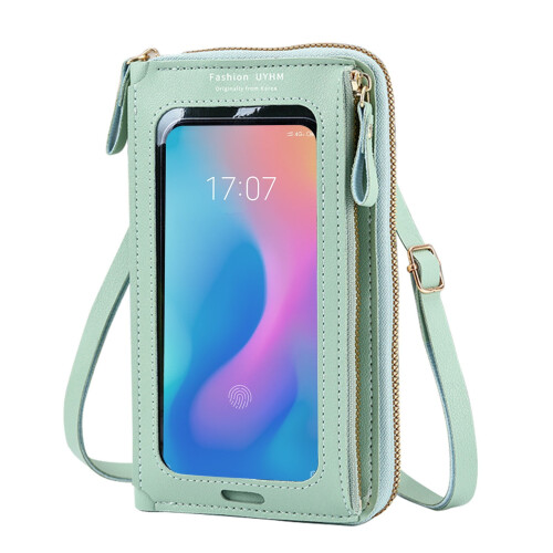 Touchscreen-Handytasche, Umhängetasche mit Display und Münzfach 1