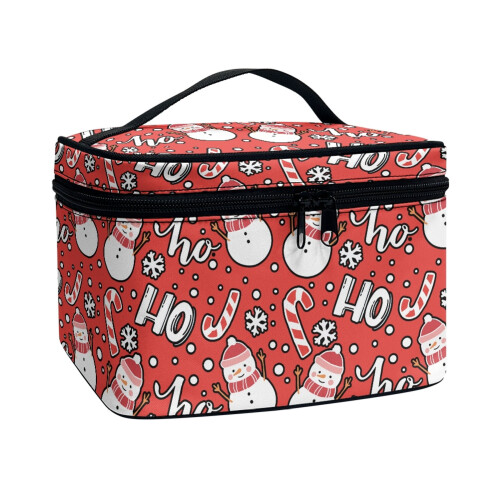 Makeup Bag Portable Cosmetic Organizer with Brush Protectors 1