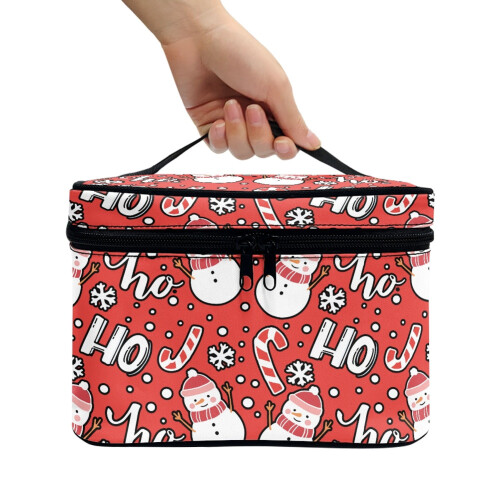 Makeup Bag Portable Cosmetic Organizer with Brush Protectors 2