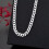 925 Sterling Silver Sideways Chain Necklace and Bracelet 3