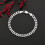 925 Sterling Silver Sideways Chain Necklace and Bracelet 4