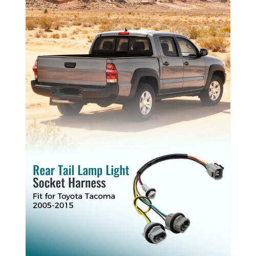 Rear Tail Lamp Light Socket Harness for Toyota Tacoma 1