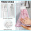 Cherry Blossom Dish Towels Breathable 3-Pack with Hanging 6