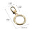 Metal Zipper Pull Replacement Gold Detachable Slider for 3