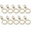 Metal Zipper Pull Replacement Set Alloy Hook Hole 10-Pack 5