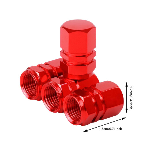 Aluminum Tire Caps Leak-Proof 4PCS for BMW 1