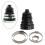 CV Boot with 4 Clamps Wear Resistant Easy Installation Auto Black 4