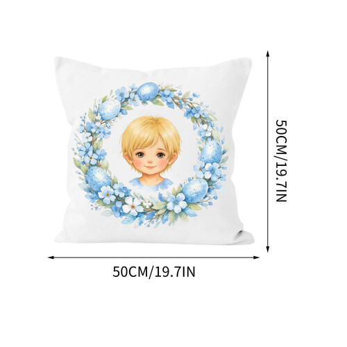 Easter Character Throw Pillow Double-Sided Peach Skin 1