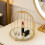 Wrought Iron Gold Dessert Stand Single Tier 4