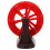 Red plastic wheel prop for fish tank and small pond 5