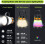 LED Camping Flashlight 1500LM Rechargeable 4-Pack 4