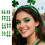 St. Patrick's Day Earrings Acrylic Heart Teddy Bear Drop Set 2