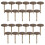 Flat Head Thumb Tacks Dark Brown Iron 100 pcs 7