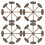 Flat Head Thumb Tacks Dark Brown Iron 100 pcs 5