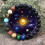 Planet-Themed Beaded Bracelet Making Kit with 6 Natural 5