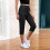 Women's Cargo Capri Pants Black Elastic Waist S 4