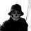 Neck Skull Mask for Men Half Face Cover Blue 5