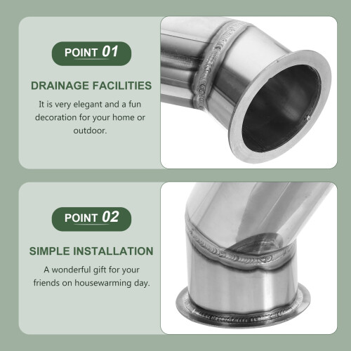 Stainless Steel Weather Station Gutter Adapter Kit 2