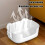 Large Cat Litter Box with High Sides and Low Entry 6