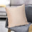 Beige Velvet Throw Pillow 45x45cm with Insert 4