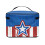 Handle Toiletry Cosmetic Travel Bag Cosmetic Storage Polyester Large Capacity(US Flag Pattern Design) 4